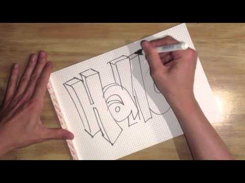 Graffiti Schrift / Graffiti script - YouTube