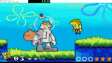 Spongebob Battle For Bikini Bottom GBA Sandy% in 0:25