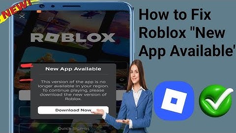 How to Fix Roblox "New App Available" This Version is No Longer  in Your Region" Problem 2025