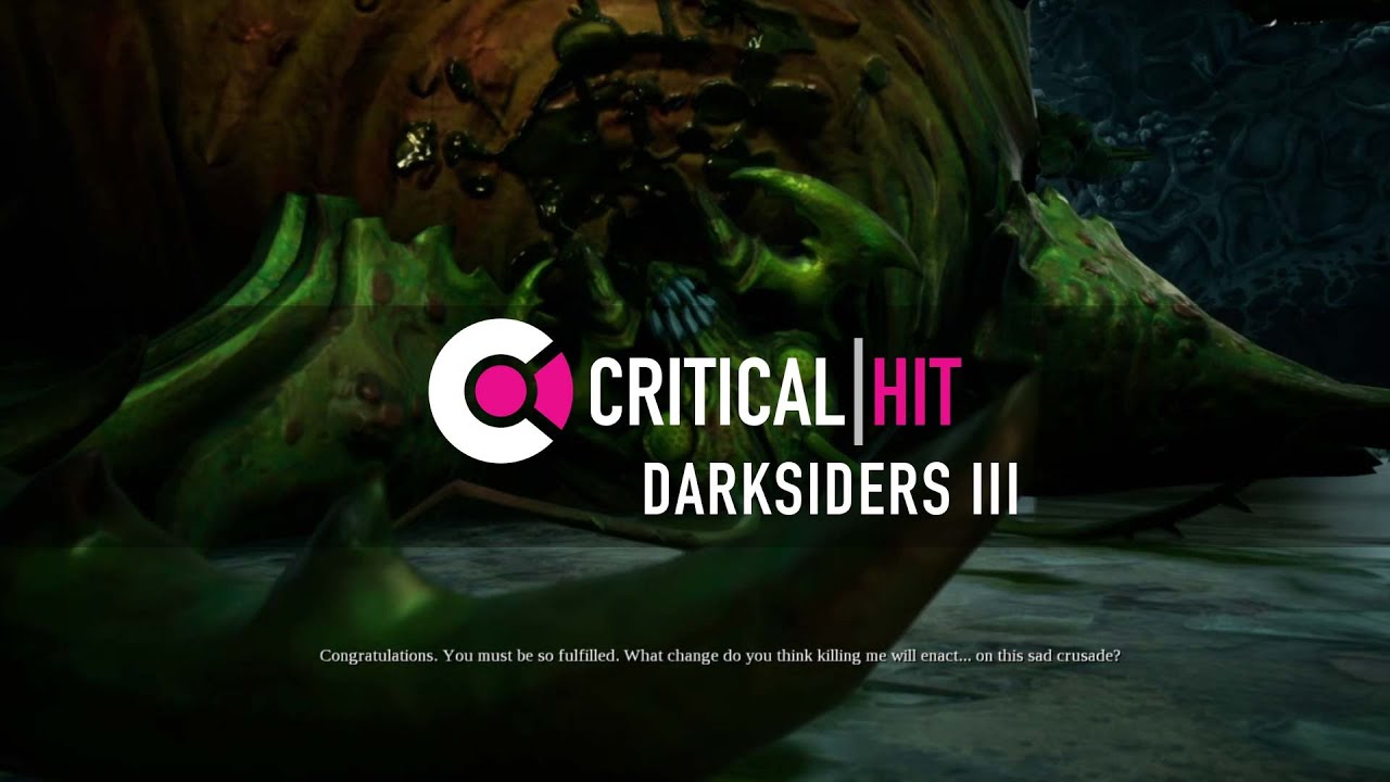 Darksiders III - Sloth boss fight gaming logo