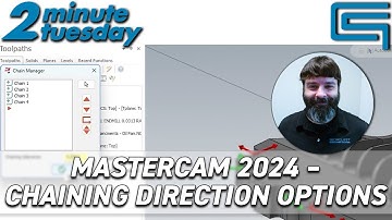 Mastercam 2024 – Chaining Direction Options | 2 Minute Tuesday