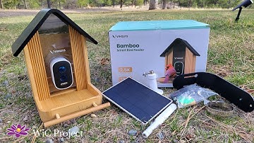 VINGUYS Bamboo Smart Bird Feeder with Camera FULL Review: Unboxing, Assembly, App Demo, Bird Videos