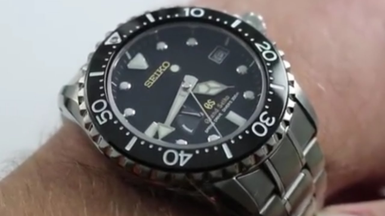 Grand Seiko Spring Drive Diver SBGA031 Luxury Watch Review - YouTube