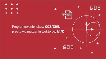 Programowanie łuków G02/G03, proste wyznaczanie wektorów I/J/K