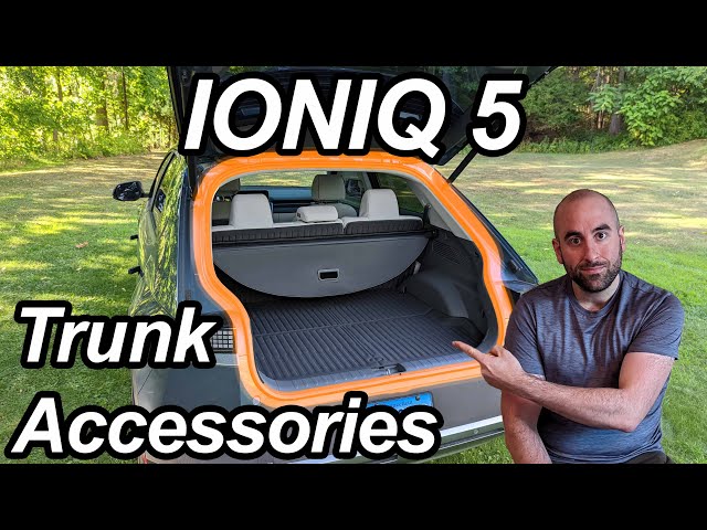 BestEvMod for Ioniq5 All Weather Trunk Mat, 3D Cargo Liner Rear