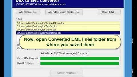 DBX to EML Converter to convert .dbx files into EML