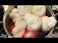 Dyeing a Twisted Skein 3 Times for a Subtle Variegated Colorway - 2019 Chanukah Night 7