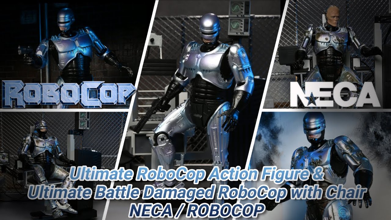 Figurine NECA RoboCop Ultimate Battle Damaged RoboCop with Chair