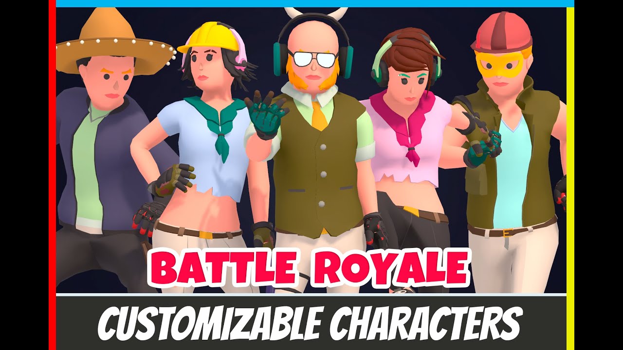 Customizable 3D Battle Royale Characters Vol 3 - YouTube