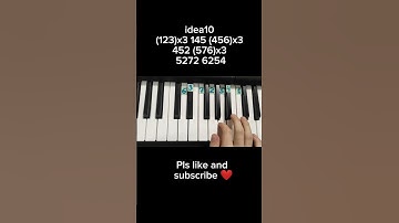 Thumbnail of Idea10 Gibran Alcocer beautiful and easy melody  on piano 🎹 tutorial