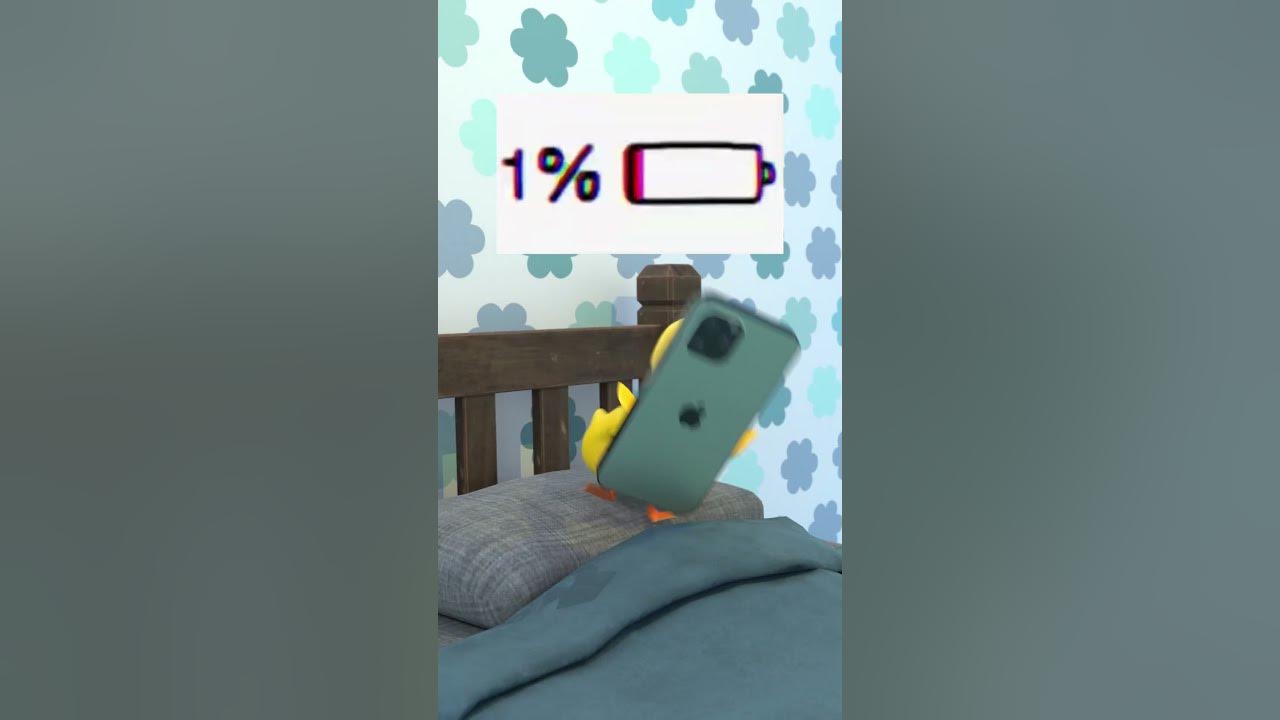 When phone is at 1% 😩 #humor #babyduck #shorts When phone is at 1% 😩 #humor #babyduck #shorts