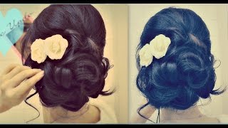 ★ Easy Wedding Updo with Curls | Prom Hairstyles Hair Tutorial