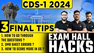 CDS- 1 2024 Exam Hall Hacks | Vishal Kumar & Sandeep Kumar