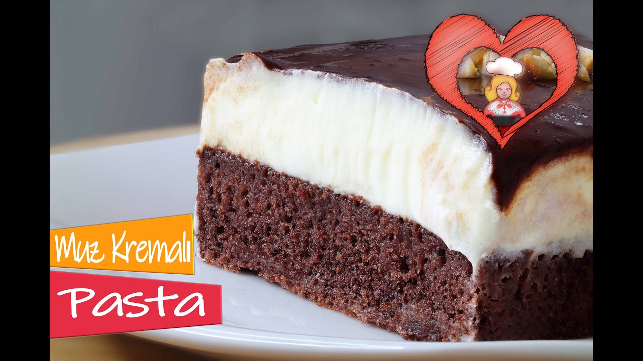 Muz Kremalı, Çikolata Ganajlı, Pratik Borcam Yaş Pasta Tarifim