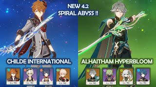 Childe International & Alhaitham Hyperbloom - 4.2 Spiral Abyss - Genshin Impact