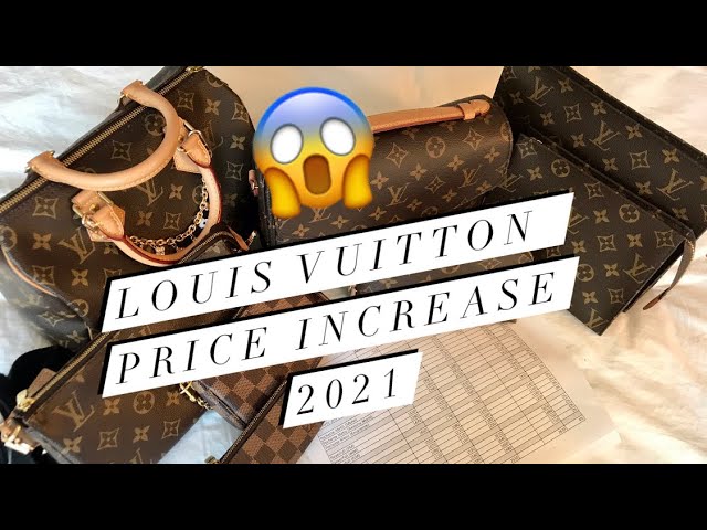 LOUIS VUITTON PRICE INCREASE JANUARY 2021 😱 (US DOLLARS) 