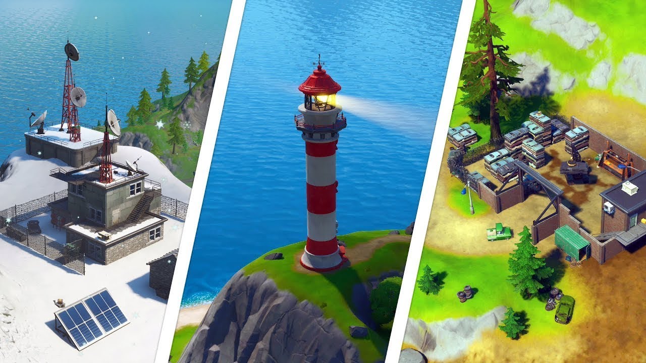 Dance on lighthouse weather station and compact cars (fortnite)