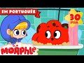 Orphle em Português | Morphle toma um banho | Orphle o Babá de Animais de Estimação Mágicos