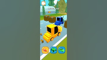 Shape Transform & Shifting 168 level Android iOS game 🎯🎮 #runner #car #cargame #game #shape #car