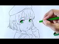 how to draw anime girl - megumi kato ( saenai heroine no sodatekata) - cara gambar anime