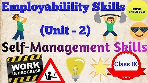 Unit 2- Self-Management Skills (EMPLOYABILITY SKILLS)Class IX 2019-2020