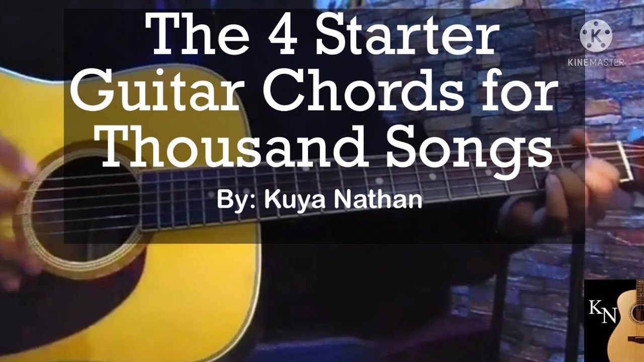 Paano 4 Starter Guitar Chords (Easy Guitar Tutorial Tagalog by Kuya