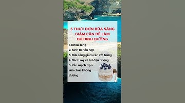 5 THỰC ĐƠN BỮA SÁNG GIẢM CÂN DỄ LÀM ĐỦ DINH DƯỠNG #dsdaiminh #health #shorts