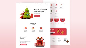 Create a Responsive Christmas Website Design Using HTML CSS & JavaScript ⛄️