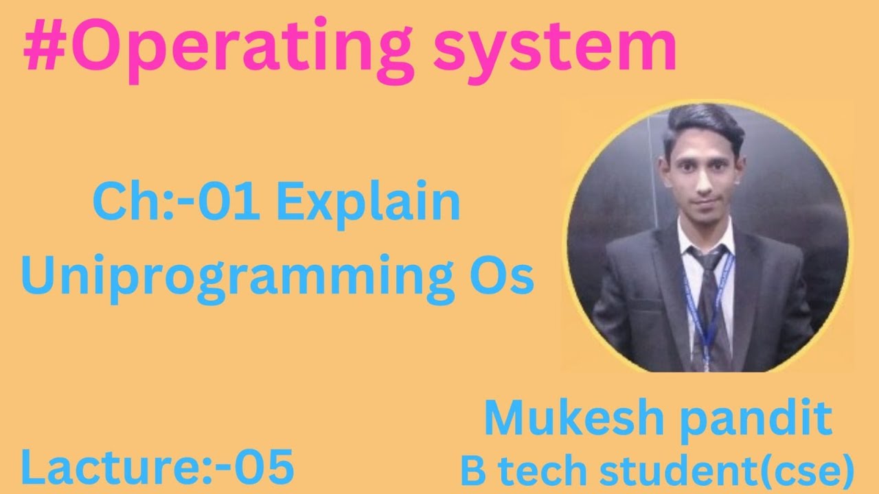 #Ch:-01 explain Uni-programming os #gate#operatingsystem# ...