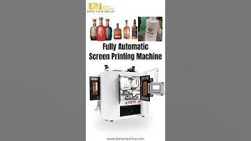 Fully Automatic Screen Printing Machine for Glass Bottle | DEMA Machine