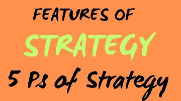 Features of Strategy II 5 Ps of strategy II #management #strategy