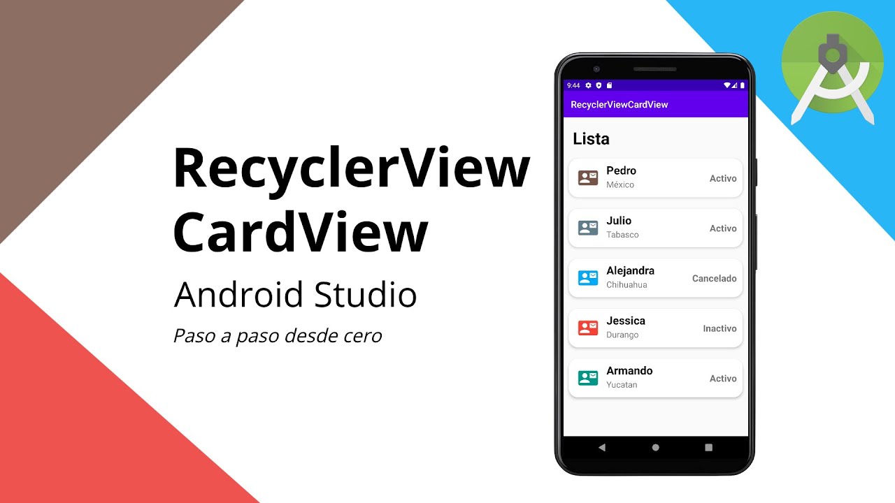 android studio recyclerview implementation