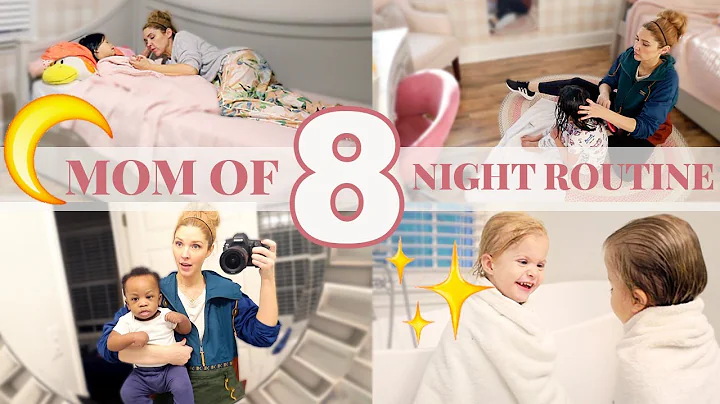MOM OF 8 KIDS NIGHT TIME ROUTINE  Big Family Bedti...