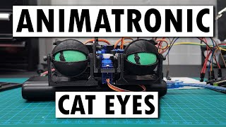 3D Printed Animatronic Eyes for My A.I. Generated Cat Art