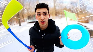 MINI GOLF IN THE SNOW?!