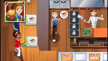 Cooking Dash - Level 1 - 5 | Gameplay Walkthrough Part 1 (iOS, Android)