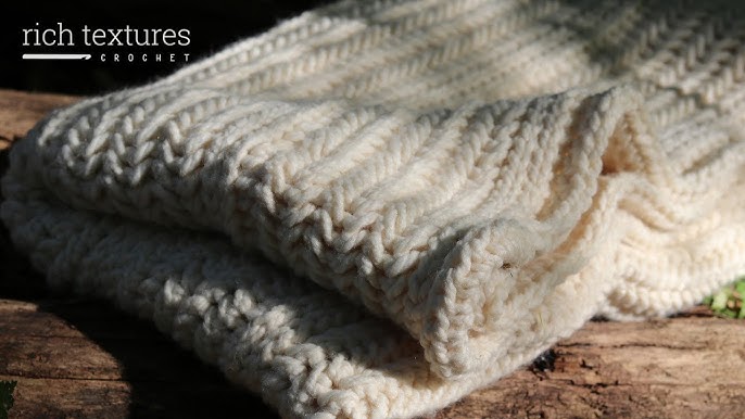 How To Make Forever Fleece Fleecy Herringbone Crochet Blanket