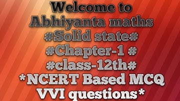 Chemistry-12th#Crystal system# Bravais lattice#Lecture-1#MCQ#