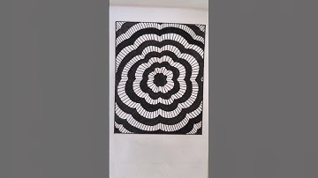 Easy zentangle art #viralshorts #zentangleart #shorts #satisfying