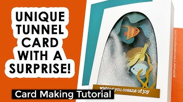 Must See Tunnel Box Card With a Surprise Element! | Spellbinders Tunnel Scapes