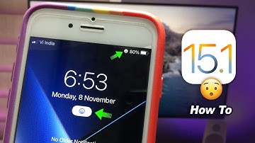 Enable Any Emoji on iPhone Status Bar - iOS 15.1 Secret Features.