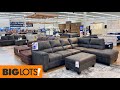 BIG LOTS FURNITURE SOFAS COUCHES ARMCHAIRS COFFEE TABLES SHOP WITH ME SHOPPING STORE WALK THROUGH