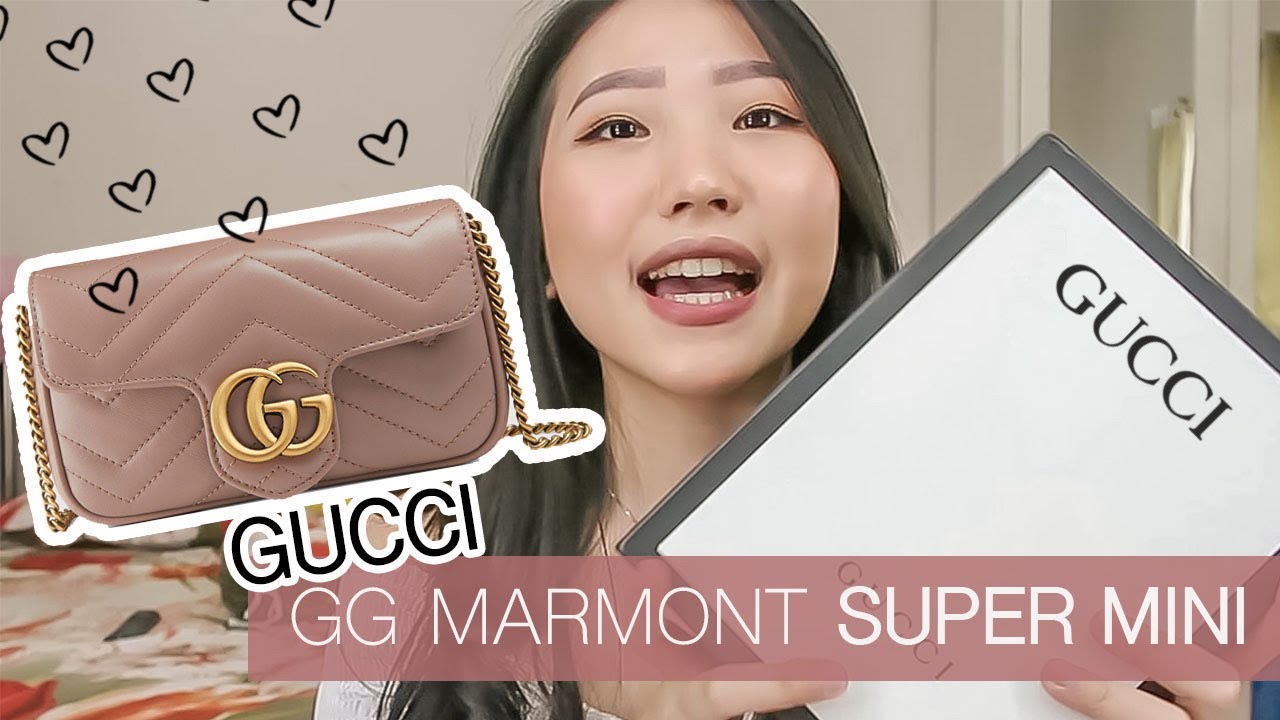 GG Marmont matelassé leather super mini bag review - Pretty Little