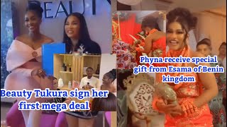Congratulations to Beauty as she sign mega deal | Phyna received gift from Esama of Benin kingdom