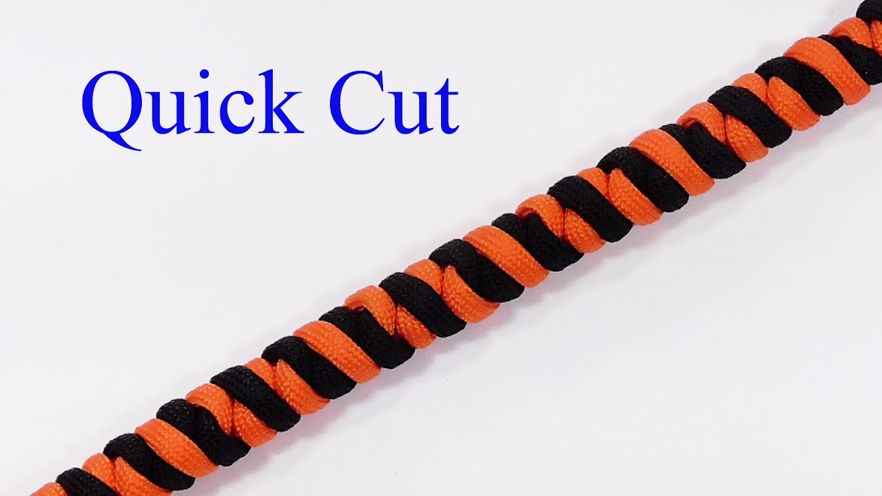 "Striped Snake Knot And Double Connection Paracord Bracelet" Quick