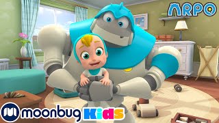 9 HOURS OF ARPO THE ROBOT 🤖 | Mission Moo Moo | Moonbug Kids TV Shows | Cartoons For Kids