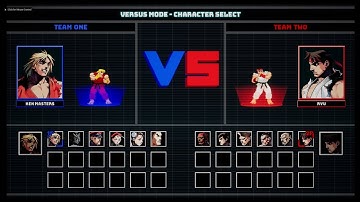 Unreal Fighter 2D - Menu System 2 - Versus Menu Progress / Single Game Mode