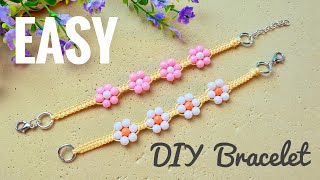 How to Make a Macramé Flower Bracelet (Easy + Beaded!) | Step-by-Step Tutorial @SimplyInspiredbySheena