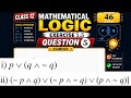 12th Maths Mathematical Logic | Part 46| Exercise 1.5 Q5 Solution | Easy Method 🔥  