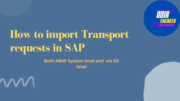 How to import Transport Request in SAP | ODIAENGINEER | SAPBASIS | SAP @odia_engineer